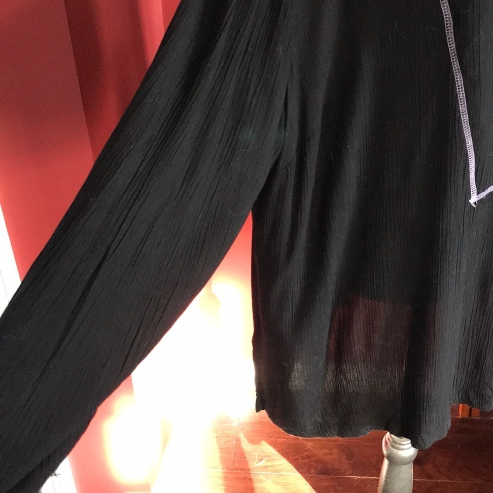 3/$13 Woman’s plus Black long sleeve shirt - Picture 2 of 4